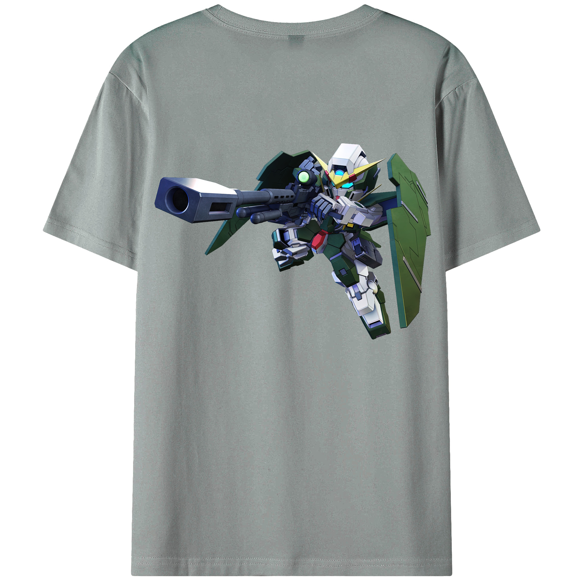 （画像用） 機動戦士ガンダム Mobile Suit Gundam 綿100％ メンズ半袖Tシャツ（バックプリント） 通気性
